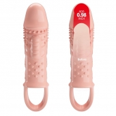 Телесная насадка с вибрацией Cecelia - 18,5 см. - Baile - в Твери купить с доставкой