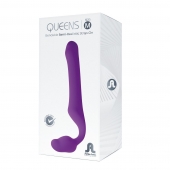 Лиловый безремневой страпон Queens M - Adrien Lastic - купить с доставкой в Твери