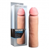 Телесная фаллическая насадка на пенис Magnum Xtender - 23 см. - Blush Novelties - в Твери купить с доставкой
