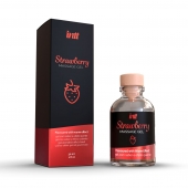 Массажный гель с ароматом клубники Strawberry - 30 мл. - INTT - купить с доставкой в Твери