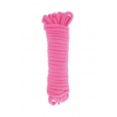 Розовая веревка для связывания Sweet Caress Rope - 10 метров - Sweet Caress - купить с доставкой в Твери