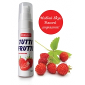 Гель-смазка Tutti-frutti с земляничным вкусом - 30 гр. - Биоритм - купить с доставкой в Твери