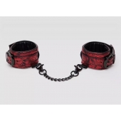Красно-черные наручники Reversible Faux Leather Wrist Cuffs - Fifty Shades of Grey - купить с доставкой в Твери