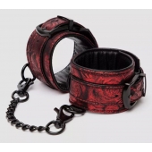 Красно-черные наручники Reversible Faux Leather Wrist Cuffs - Fifty Shades of Grey - купить с доставкой в Твери