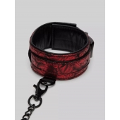 Красно-черные оковы Reversible Faux Leather Ankle Cuffs - Fifty Shades of Grey - купить с доставкой в Твери