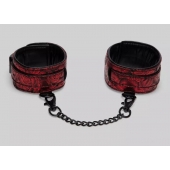 Красно-черные оковы Reversible Faux Leather Ankle Cuffs - Fifty Shades of Grey - купить с доставкой в Твери