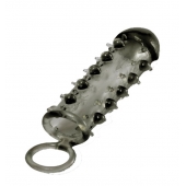 Дымчатая стимулирующая насадка с закрытой головкой SAMURAI PENIS SLEEVE BLACK - 14,5 см. - NMC - в Твери купить с доставкой