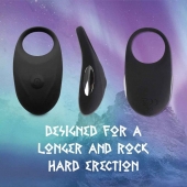 Черное эрекционное виброкольцо Thor Cockring - FeelzToys - в Твери купить с доставкой