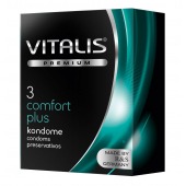 Контурные презервативы VITALIS PREMIUM comfort plus - 3 шт. - Vitalis - купить с доставкой в Твери