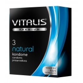 Классические презервативы VITALIS PREMIUM natural - 3 шт. - Vitalis - купить с доставкой в Твери