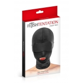 Сплошная маска на голову с прорезью для рта - Fetish Tentation - купить с доставкой в Твери