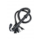 Длинный кожаный кнут с хлопушками на конце - ToyFa - купить с доставкой в Твери