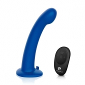 Синяя насадка Remote Control P-Spot G-Spot с черными трусиками - 20 см. - Pegasus - купить с доставкой в Твери