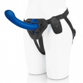 Синяя насадка Remote Control P-Spot G-Spot с черными трусиками - 20 см. - Pegasus - купить с доставкой в Твери