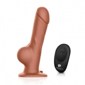 Реалистичный страпон с радиоуправлением Remote Control Realistic - 21 см. - Pegasus - купить с доставкой в Твери