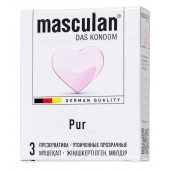 Супертонкие презервативы Masculan Pur - 3 шт. - Masculan - купить с доставкой в Твери