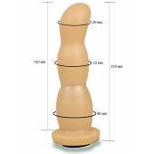 Телесная рельефная насадка Harness - 15,9 см. - LOVETOY (А-Полимер) - купить с доставкой в Твери