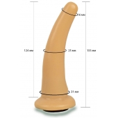 Телесная гладкая насадка Harness - 13,3 см. - LOVETOY (А-Полимер) - купить с доставкой в Твери