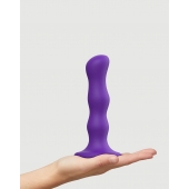 Фиолетовая насадка Strap-On-Me Dildo Geisha Balls size M - Strap-on-me - купить с доставкой в Твери