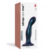 Темно-синяя насадка Strap-On-Me Dildo Plug Snaky size M - Strap-on-me - купить с доставкой в Твери