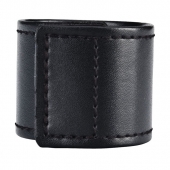 Хомут-утяжка для мошонки из искусственной кожи на липучке VELCRO BALL STRETCHER- 4 см. - BlueLine - в Твери купить с доставкой