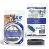 Кольцо на пенис из искусственной кожи на липучке VELCRO COCK RING - 5 см. - BlueLine - в Твери купить с доставкой