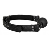 Черный кляп-шарик BALL GAG DIAMOND - Dream Toys - купить с доставкой в Твери