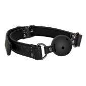 Черный кляп-шарик BALL GAG DIAMOND - Dream Toys - купить с доставкой в Твери