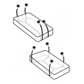 Фиксаторы для кровати WRAPAROUND MATTRESS RESTRAIN - Pipedream - купить с доставкой в Твери