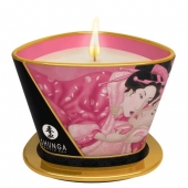 Массажная свеча Rose Petals с ароматом розы - 170 мл. - Shunga - купить с доставкой в Твери
