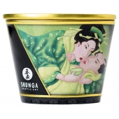 Массажная свеча Exotic Green Tea с ароматом зелёного чая - 170 мл. - Shunga - купить с доставкой в Твери