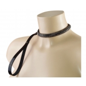 Эффектный сверкающий ошейник с поводком  Гламур - Sitabella - купить с доставкой в Твери