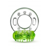 Зеленое эрекционное виброкольцо Arouser Vibrating C-Ring - Blush Novelties - в Твери купить с доставкой