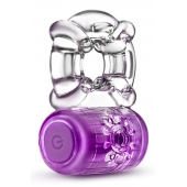 Фиолетовое эрекционное виброкольцо One Night Stand Vibrating C-Ring - Blush Novelties - в Твери купить с доставкой