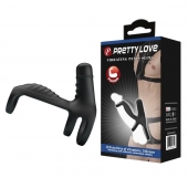 Черная вибронасадка на пенис Vibrating Penis Sling - Baile - в Твери купить с доставкой