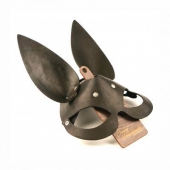 Черная гладкая маска  Зайка  с длинными ушками - Crazy Handmade - купить с доставкой в Твери