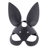 Черная гладкая маска  Зайка  с длинными ушками - Crazy Handmade - купить с доставкой в Твери