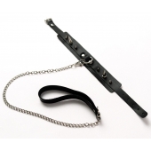 Черный ошейник с шипами и поводком - Crazy Handmade - купить с доставкой в Твери