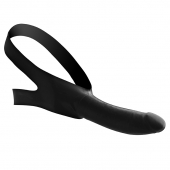Черный кляп-страпон Masters Mini Face Fuck Strap-On - 14 см. - XR Brands - купить с доставкой в Твери