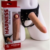 Страпон Харнесс из трусиков и насадки-фаллоса - 17,5 см. - LOVETOY (А-Полимер) - купить с доставкой в Твери