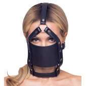 Черный намордник с кляпом-шаром Head Harness With A Gag - Orion - купить с доставкой в Твери