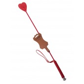 Стек с красным наконечником-сердечком - 70 см. - Sitabella - купить с доставкой в Твери
