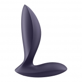 Фиолетовый анальный вибростимулятор Power Plug - Satisfyer - в Твери купить с доставкой