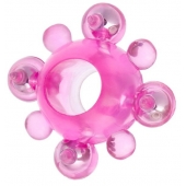 Эрекционное кольцо c бусинками - Toyfa Basic - в Твери купить с доставкой