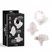 Набор из 3 прозрачных эрекционных колец с вибрацией Teasers Ring Kit - Chisa - в Твери купить с доставкой