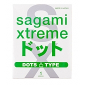 Презерватив Sagami Xtreme Type-E с точками - 1 шт. - Sagami - купить с доставкой в Твери
