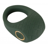 Зеленое эрекционное виброкольцо Luxurious Vibro Cock Ring - Orion - в Твери купить с доставкой