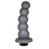 Серая насадка-ёлочка PLATINUM 5,5’’ - 15,5 см. - LOVETOY (А-Полимер) - купить с доставкой в Твери