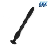 Черный силиконовый уретральный стимулятор - 10 см. - Sex Expert - купить с доставкой в Твери