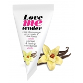 Съедобное согревающее массажное масло Love Me Tender Vanilla с ароматом ванили - 10 мл. - Love to Love - купить с доставкой в Твери